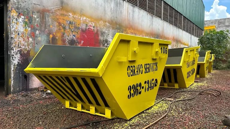 Locação de Caçamba em Várzea Grande MT — modelo pequeno 3m³