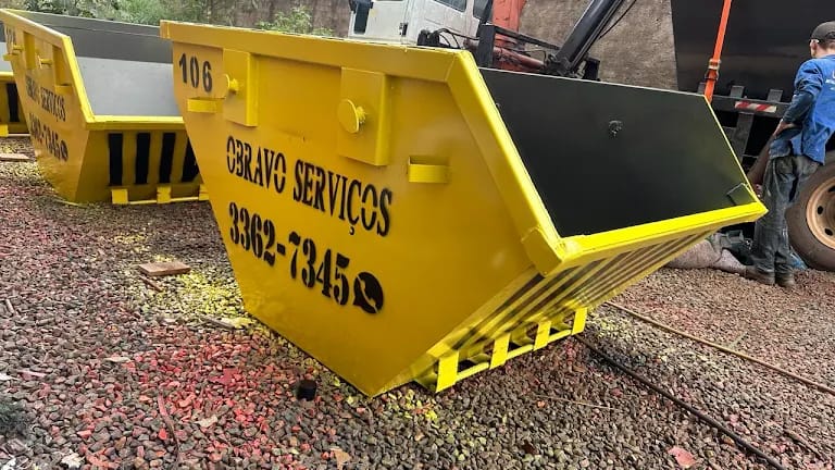 Locação de Caçamba em Várzea Grande MT — modelo grande 7m³